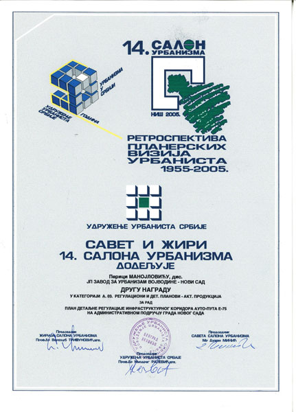 14. Салон урбанизма, Ниш 2005.